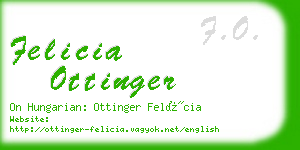 felicia ottinger business card